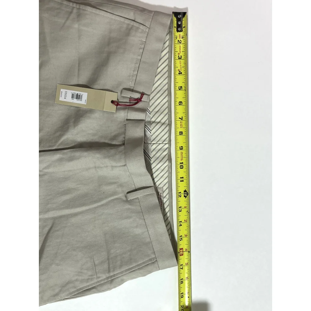 Banana Republic Heritage Pants Mens 33x28 Slim Fit Linen Blend New Hemmed‎